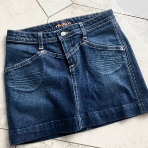 ❣️ HUDSON Denim Mini Skirt, Darkwash, 28